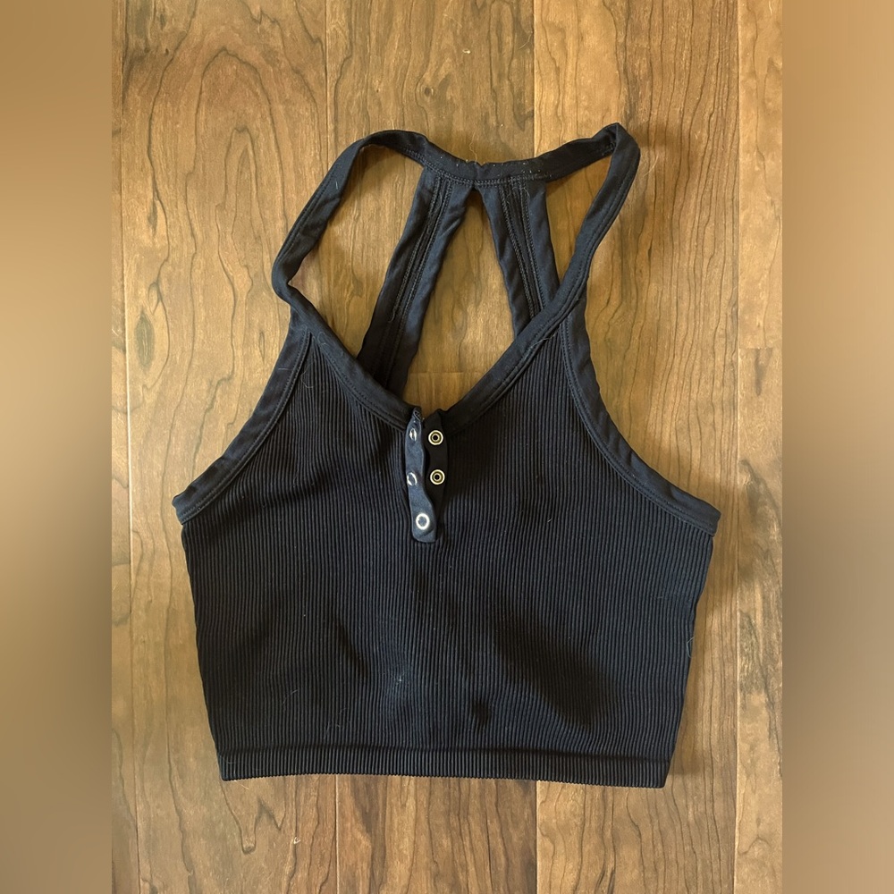 Free People Bralette/Crop Henley